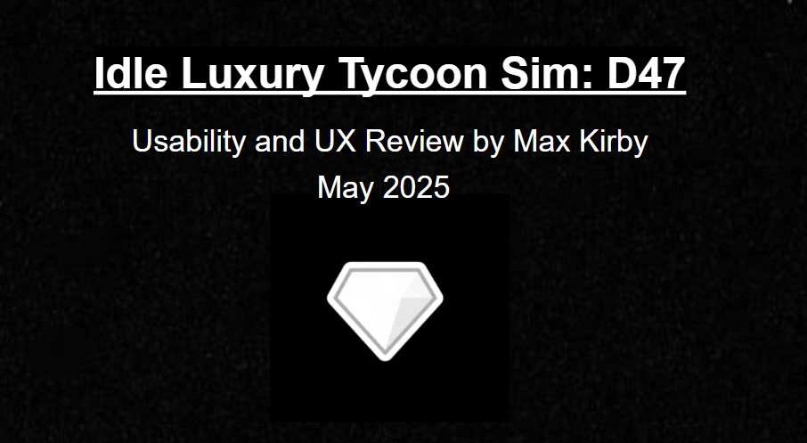 Case Study: My Playtest Process for “District 47” Idle Luxury Tycoon&nbsp;Sim